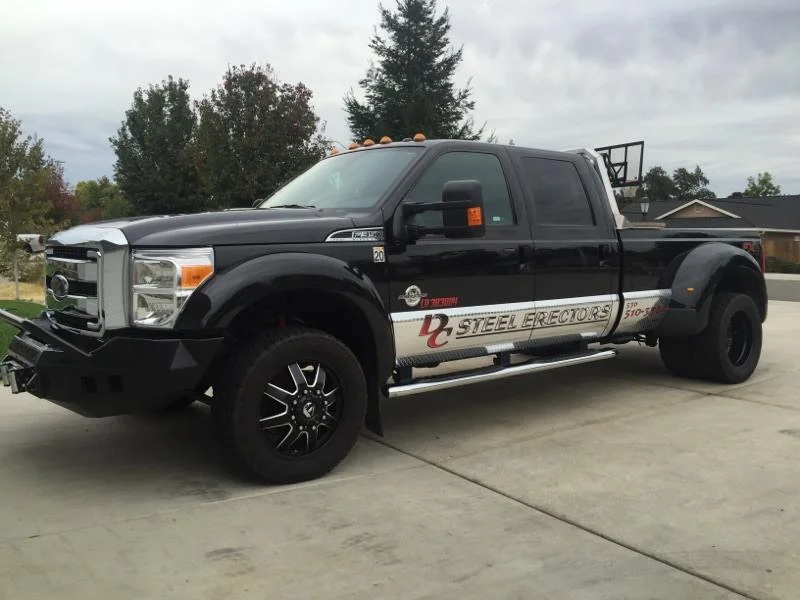 2016 FORD F550 Pre-runner winch bumper with Square Light cans 2.jpg