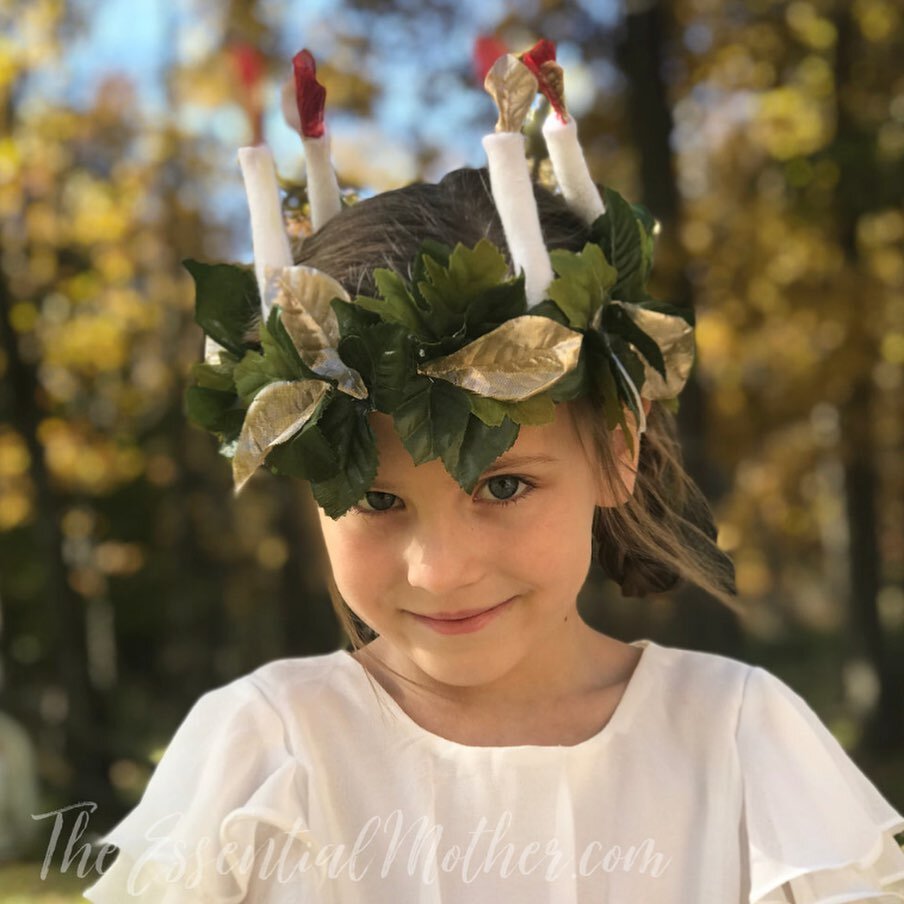 For those who are planning ahead for St. Lucy&rsquo;s day festivities (December 13), I have a tutorial for two different versions of a crown on my website.

One notable feature of both is that they are soft and designed for a child with sensory issue