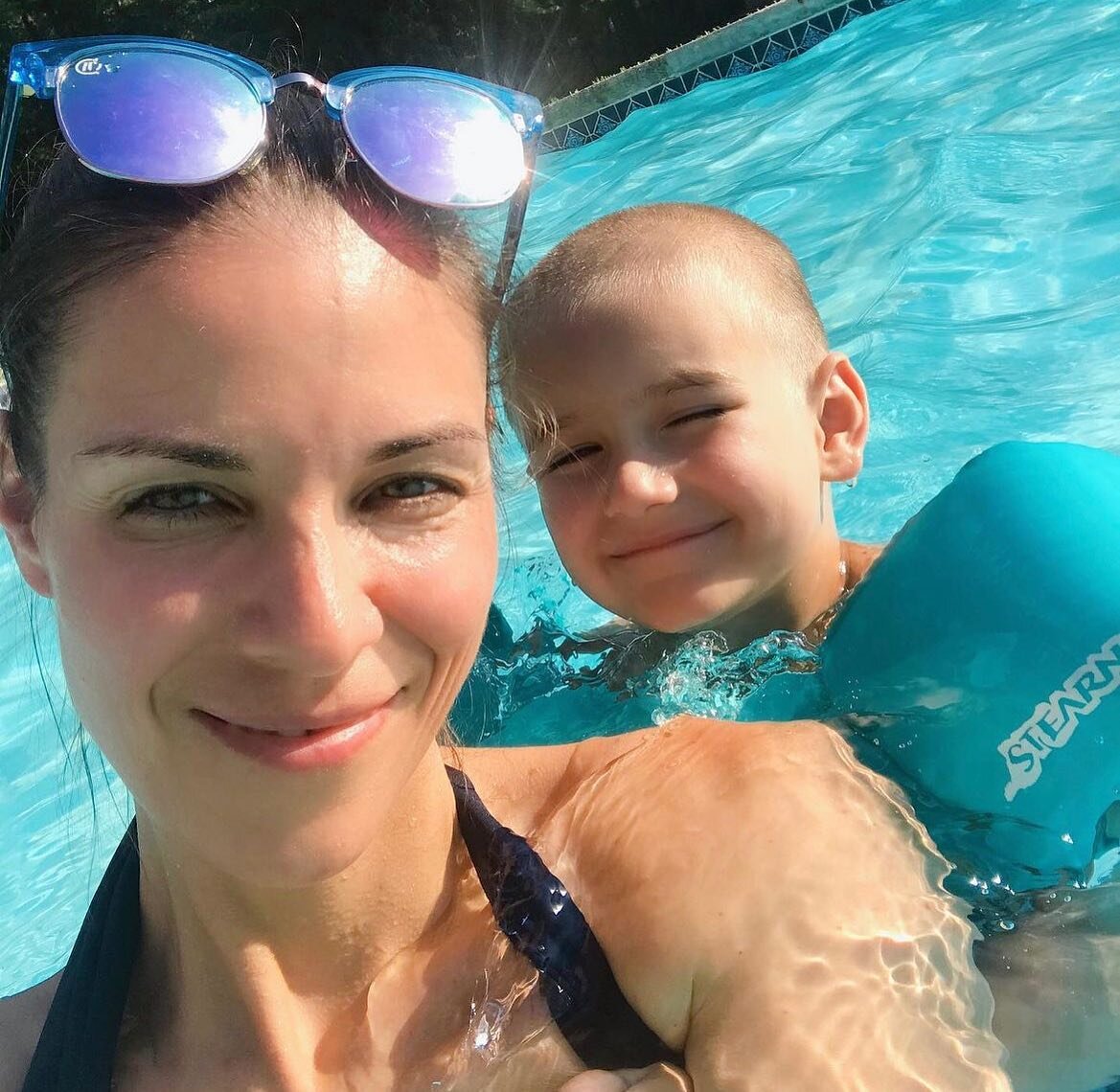 TRUTH&hellip; 

Contrary to some reports&hellip;this is the one and only &quot;bathing suit&quot; photo I've ever posted of myself on IG. A 2020 celebration of the first time that my 4-year old was ever able to swim with his mommy. 

I have an autoim