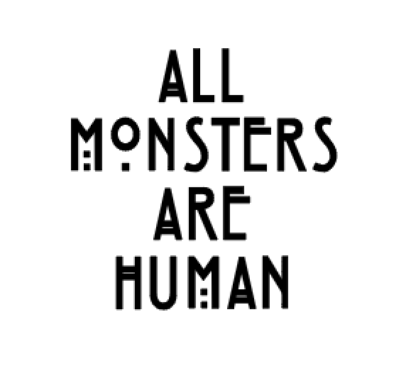 All Monsters Are Human Vinyl Decal Mistically Made