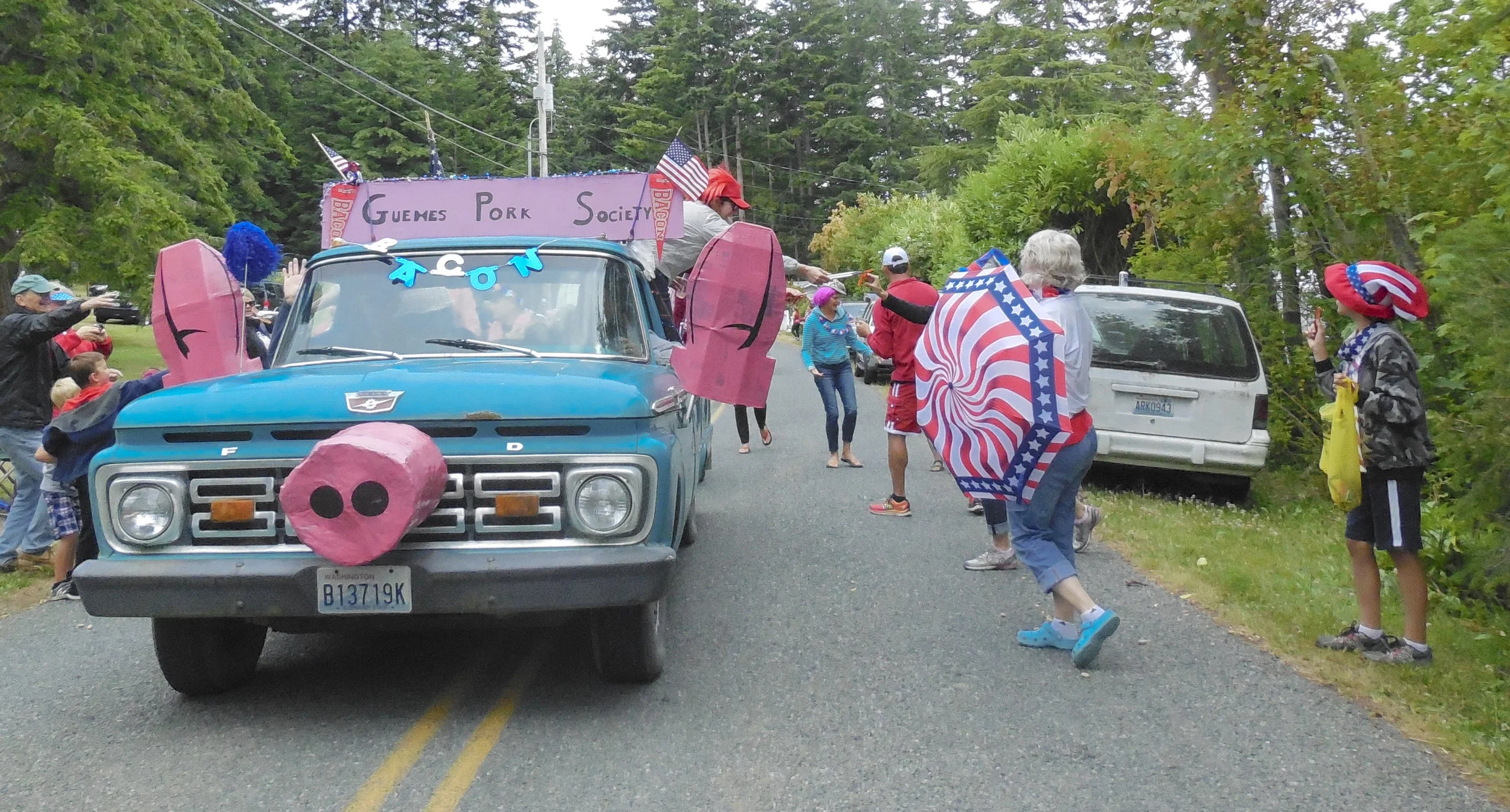small town U.S.A. 4th of July parade