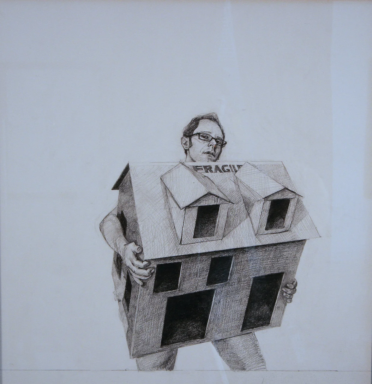 Fragile, graphite on paper, 12x14