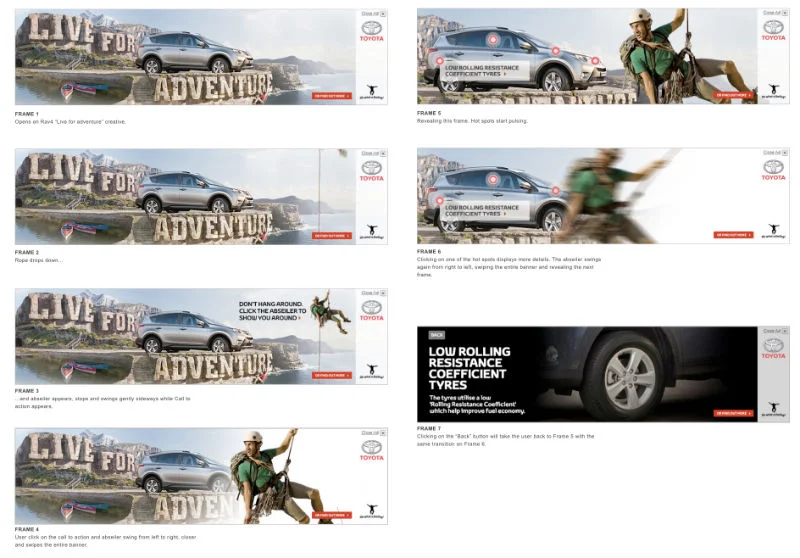 Youtube animated masthead for the new RAV4. Saatchi & Saatchi.