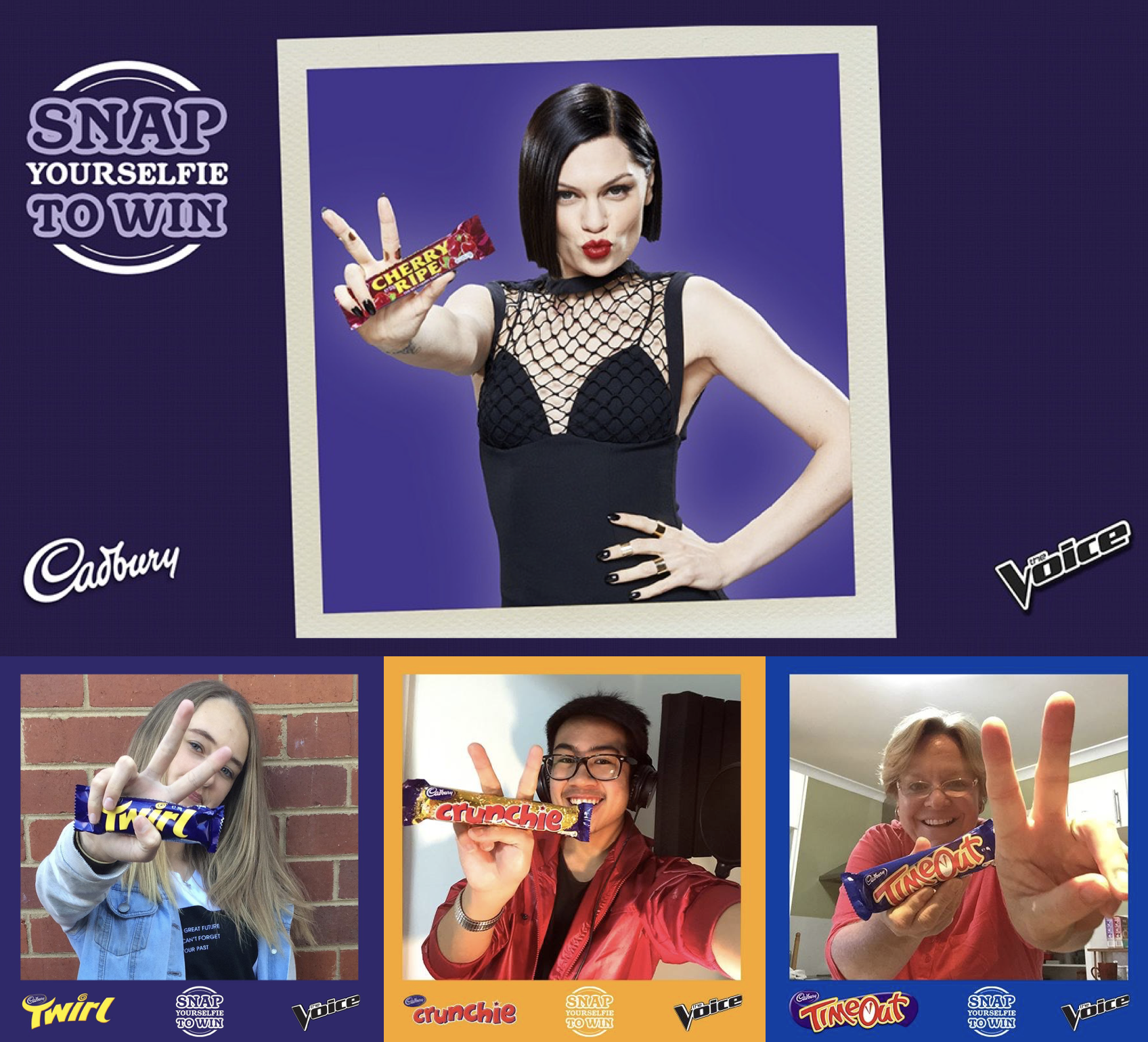 Facebook campaign in conjunction with The Voice, Channel 9, Cadbury and Jesse J. This one got a tonne of entries and helped to seamlessly tie-in Jesse J's link to the show (and was fortunate to work shoulder-to-shoulder with social media guru, Kristy Hughes, on this one). Saatchi & Saatchi.