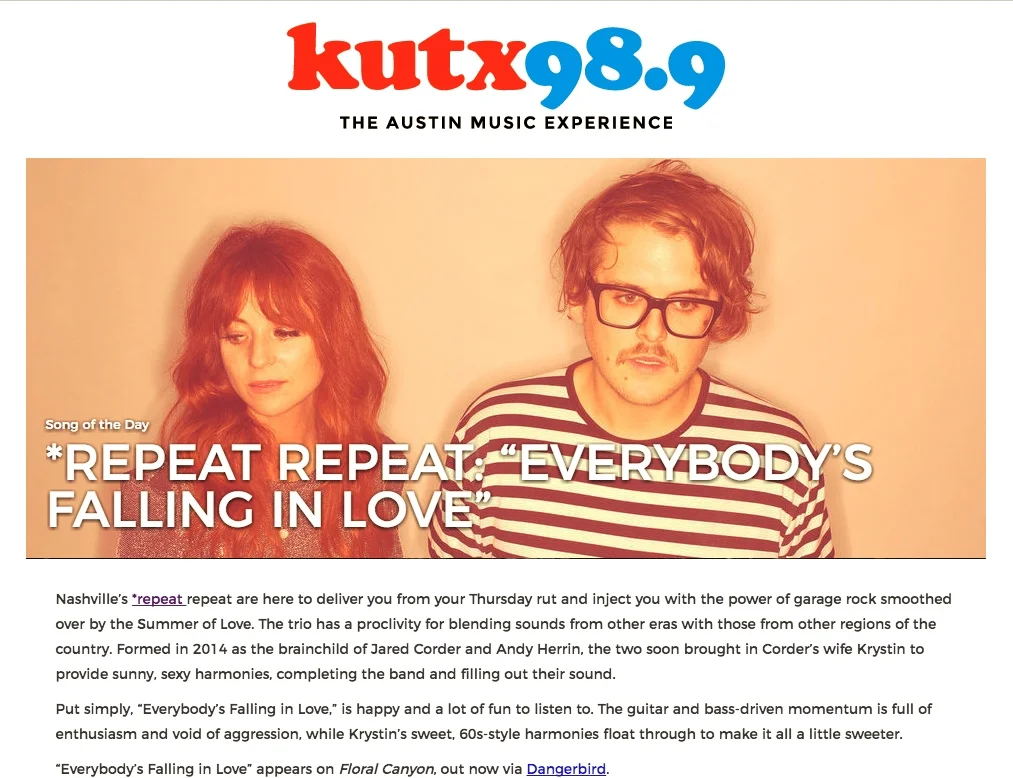 KUTX 98.9 Austin Song of the Day - Everybody's Falling In Love.jpg