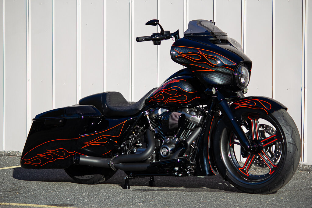 orange harley street glide