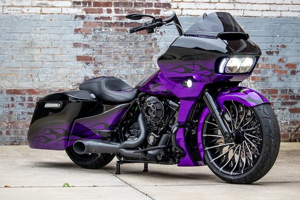 Purple Harley Davidson Street Glide Purple Motorcycle For Sale New