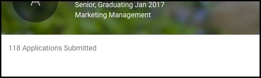 This image is from my College job board profile.