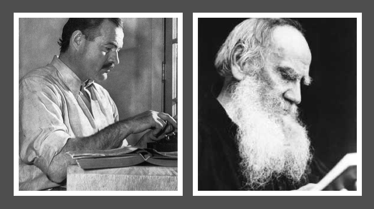  Ernest Hemingway and Leo Tolstoy
