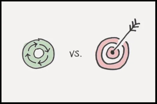Systems continue to provide results, while goals are hit-or-miss. (All images credit to JamesClear.com)