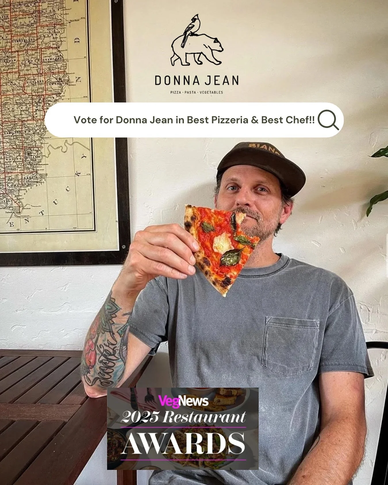 We are so excited to share we&rsquo;ve been nominated for four categories in the 2025 VegNews Restaurant Awards 

〰️Best Upscale Restaurant 
〰️ Best Italian Restaurant 
〰️Best Pizzeria 
〰️Best Chef 

We are humbled to be included on a list with so ma