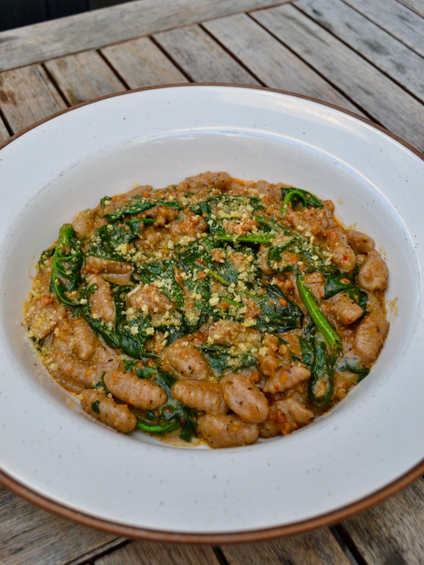CAVATELLI 🍝 Hand made noodles (yes, we make every single noodle by hand!) &bull; cream sauce &bull; @thebehive Italian sausage crumble &bull; Bloomsdale spinach 😋

See you this weekend?