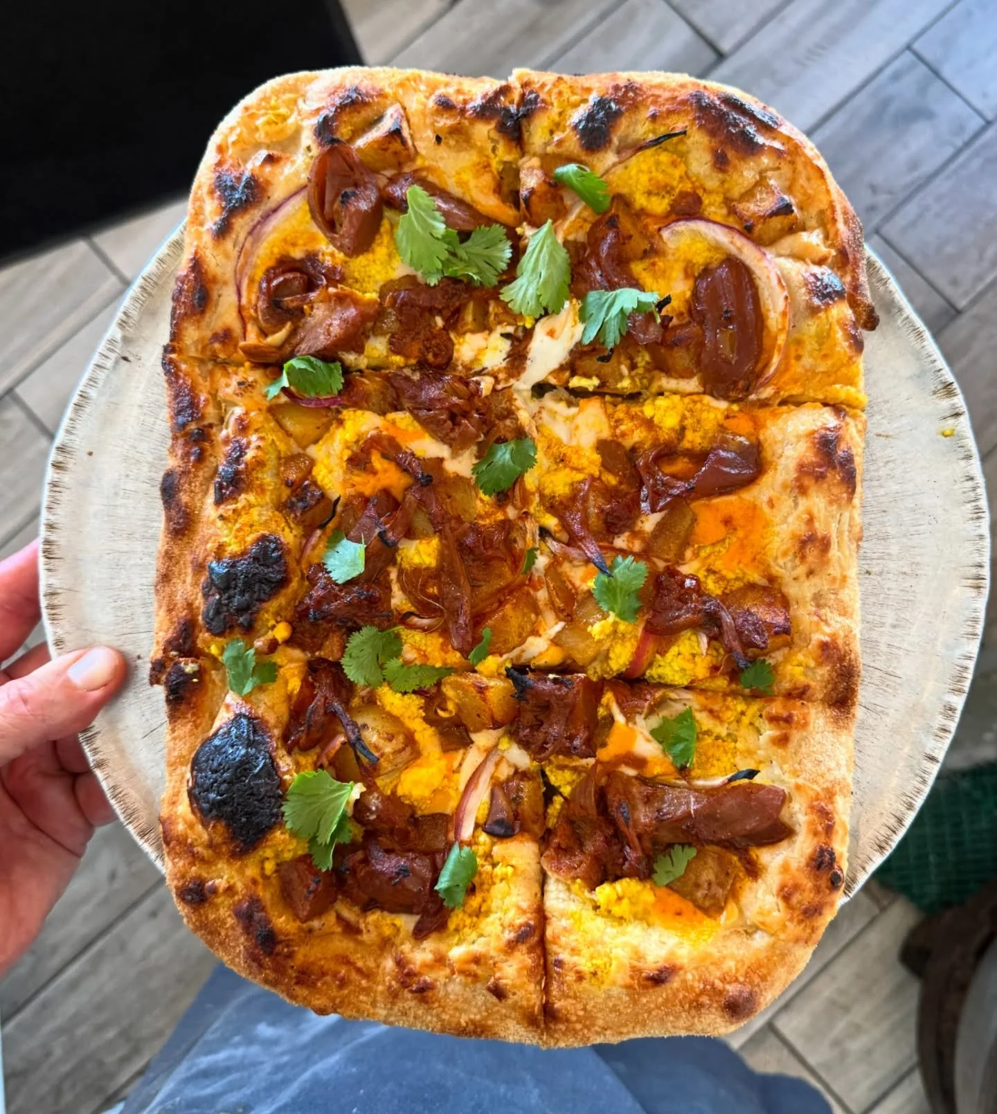 Easter SPECIAL (this Sunday 4/5): Dawn of the Bread. Our homage to the San Diego breakfast burrito. 

Mozz, cheddar, jackfruit asada, home fries, scram and cilantro. 

Do you have your reservations locked in? We&rsquo;re running special hours this Su