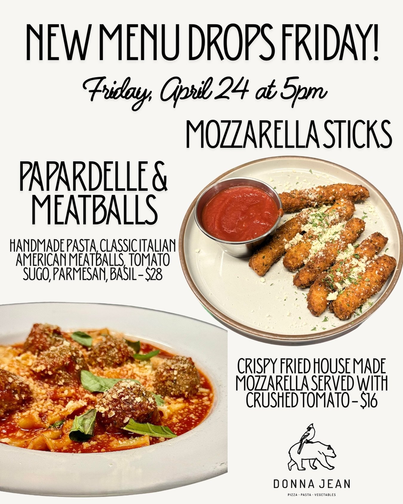 Exciting new menu drop happening this Friday 🔥🍝 reserve your table now at the link in bio