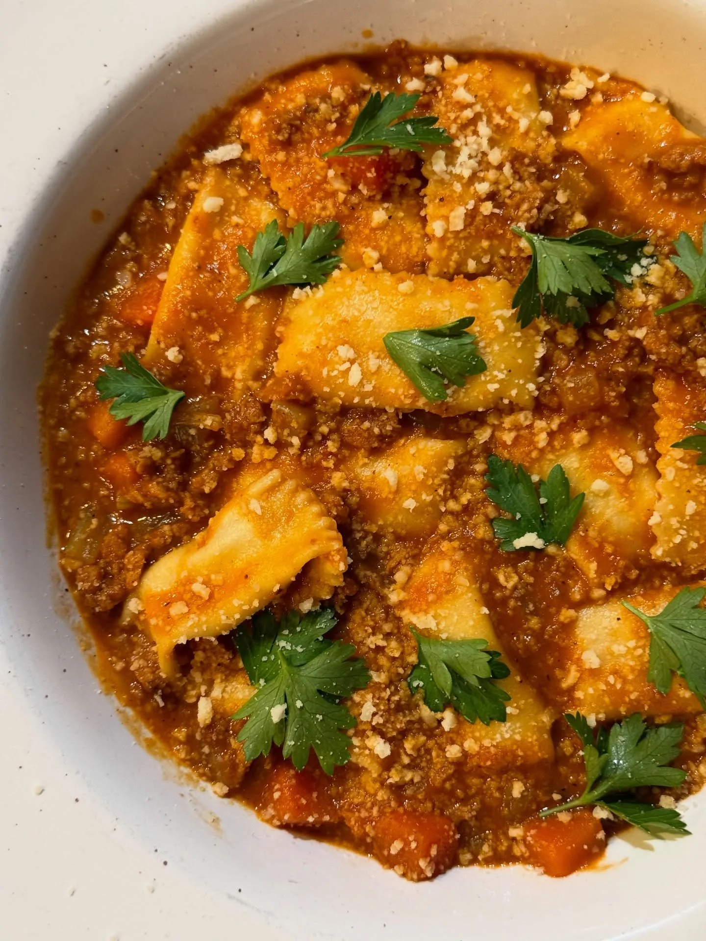 New menu day, baby. 

We leaned hardddd into the comforts of Italian American handmade pastas - featuring @liveabbots amazing proteins and 100% organic semolina 😋

Pictured: Agnolotti Bolognese 🍝 

Come see us soon!