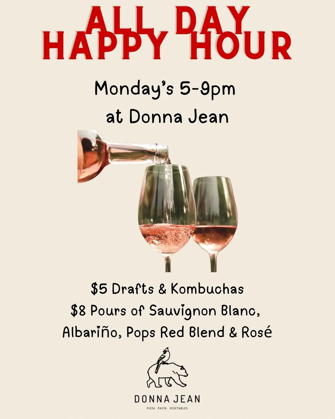 Our new &ldquo;ALL DAY HAPPY HOUR&rdquo; starts tonight.  We&rsquo;ll be running the special all summer long - come enjoy some of our very favorite vegan beer &amp; wines for a stellar deal 🍷🍺 (we also have the best kombucha in San Diego on special