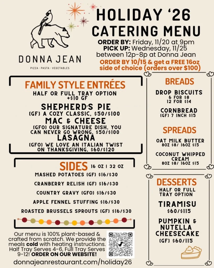 If you like to save money on food (who doesn&rsquo;t..) place your Thanksgiving order by tonight and receive a free 16 oz side of choice 🤩😊