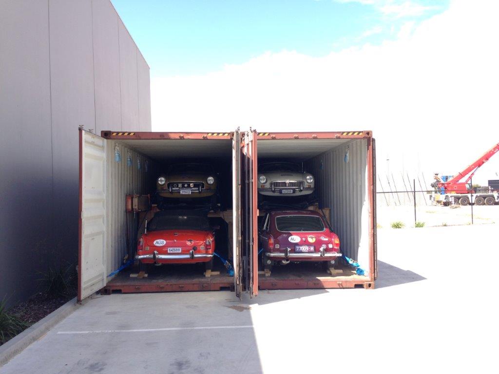 Containers all packed and ready to lock.
