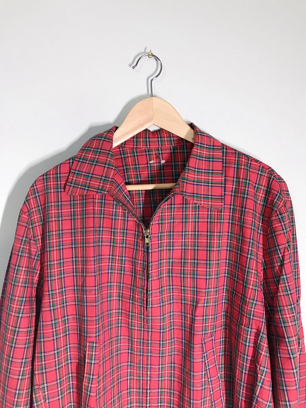 Reworked Vintage Red Plaid Jacket