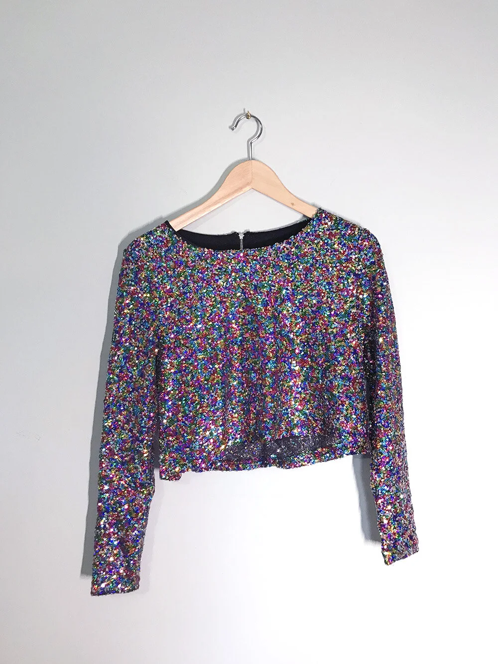 Rainbow Sequined Top