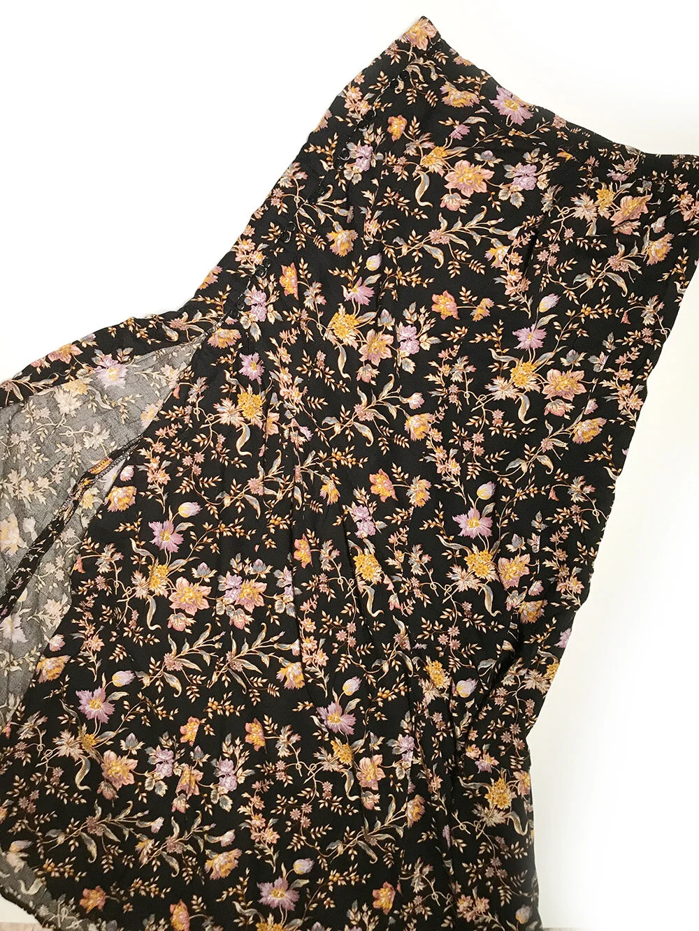 Floral Slit Maxi Skirt