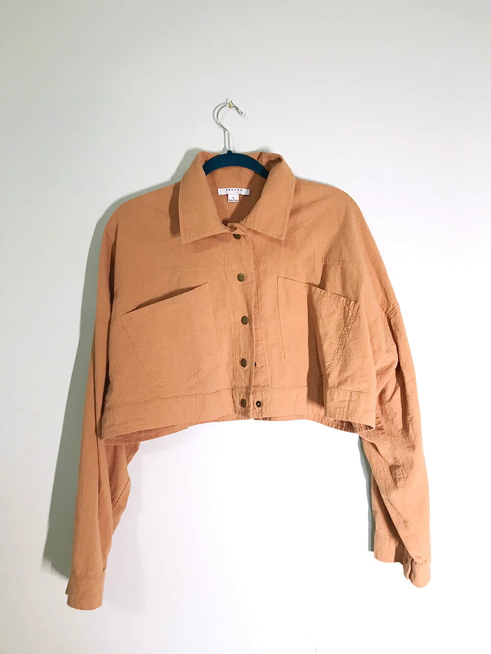 Camel Cropped Shirt