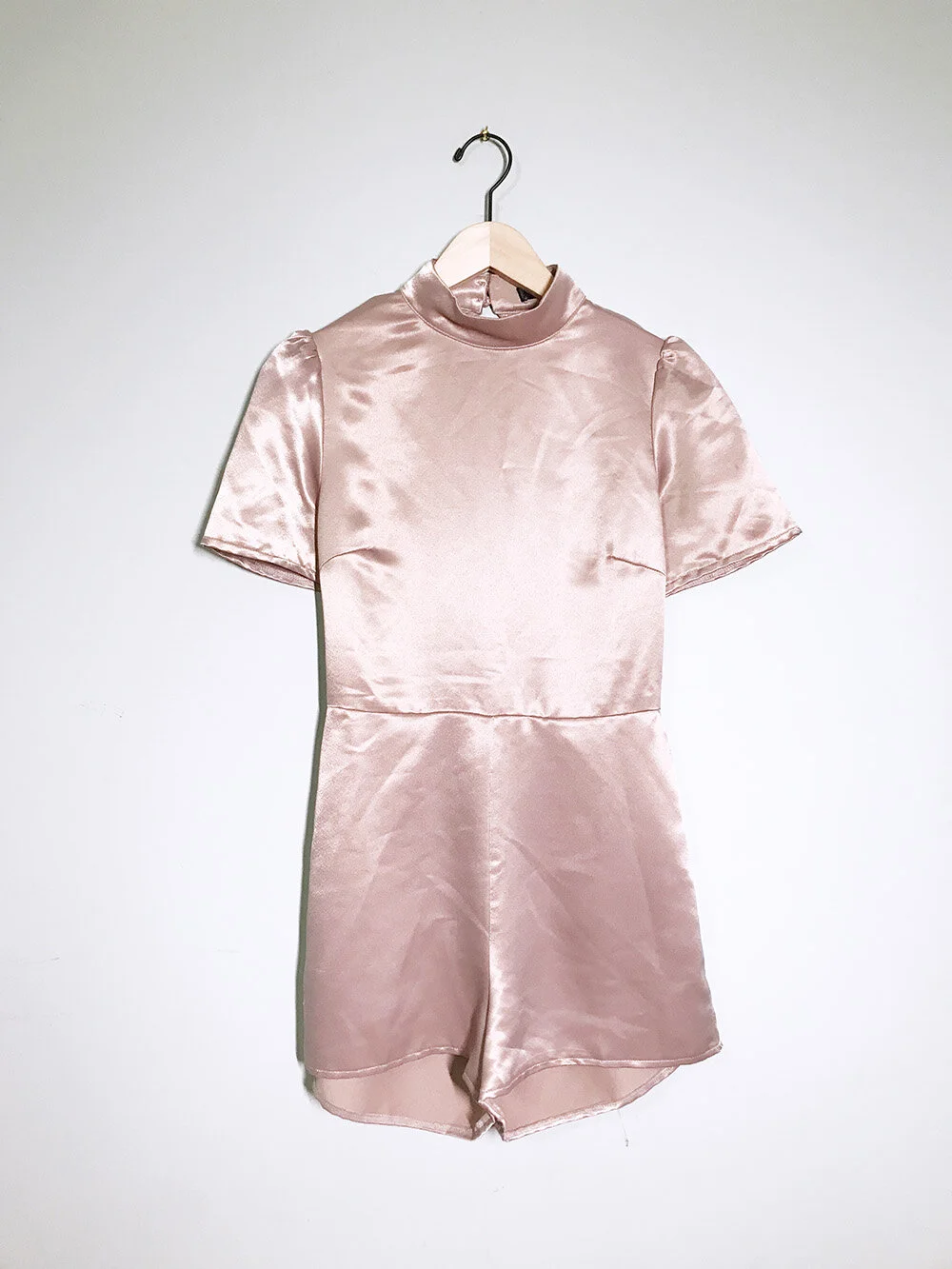 Satin Beige Playsuit