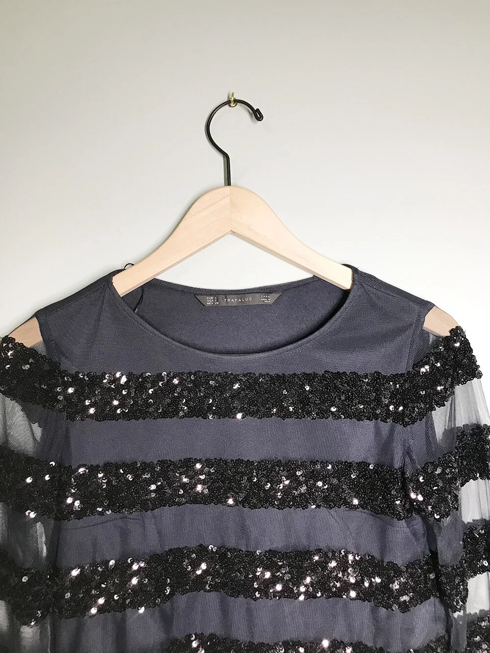 Sequin Stripes Top