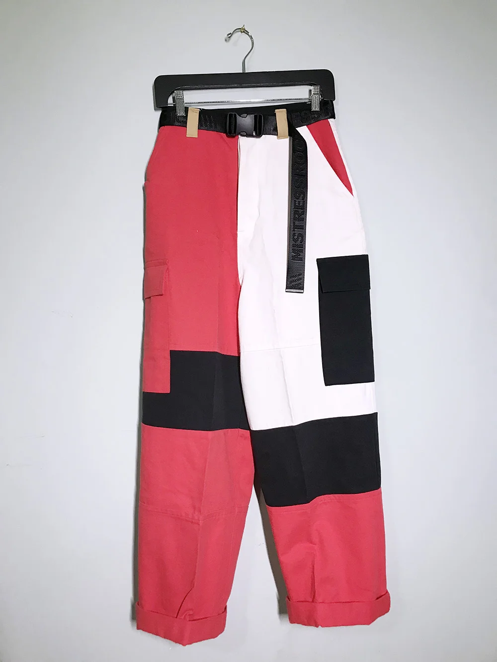 Color Block Patch Pants