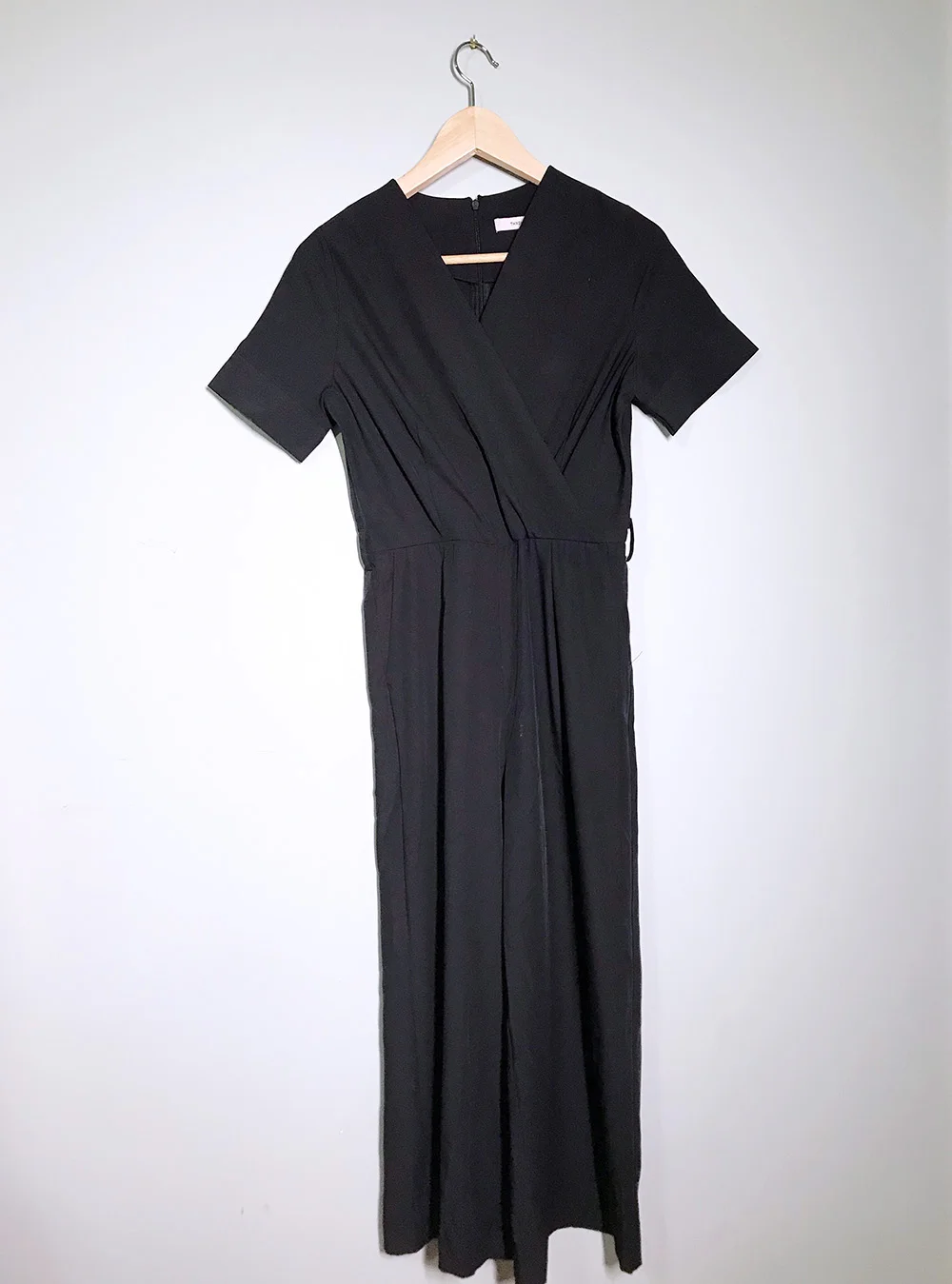 Black Wide Leg Culotte Jumpsuit 