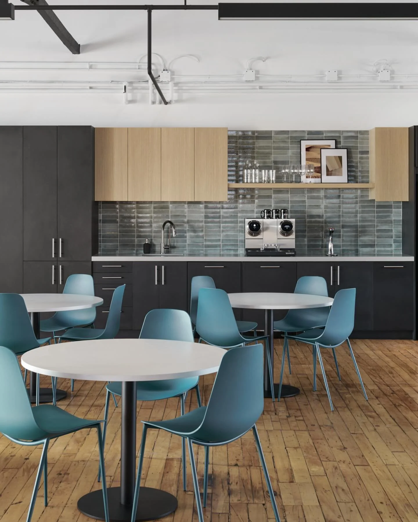 For @isaacoperations we wanted to carve out different zones in the kitchen to serve different functions. This beverage centre includes everything you need for DIY coffee service, from making a fresh cup, to disposal and washing up. Plus a beautiful b