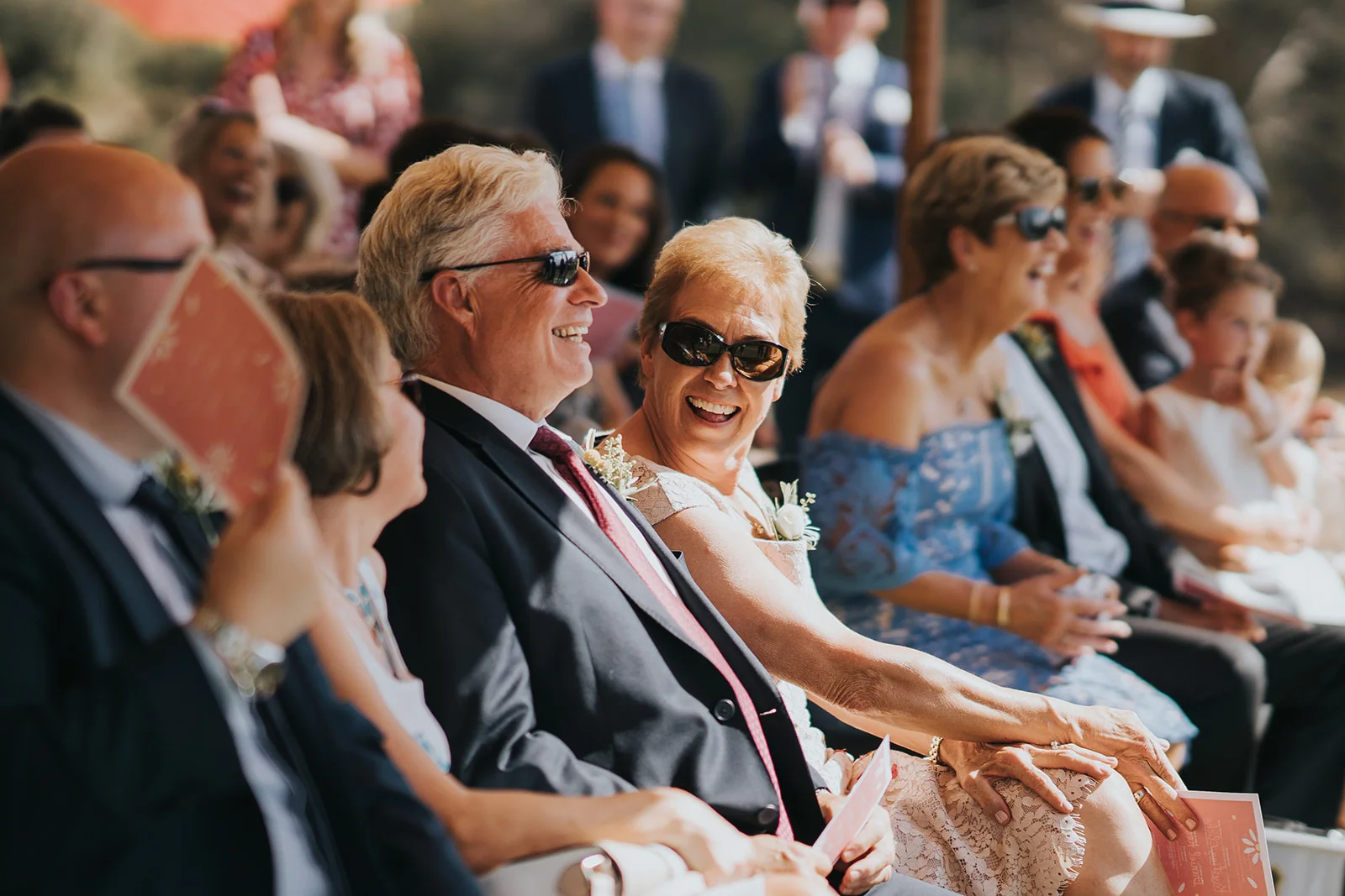Guests enjoying Krystina and Dan’s vows captured by Silas Chau Photography .