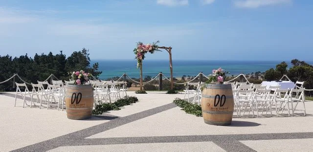 Pre-ceremony setup and everything is ready to rock n roll ….