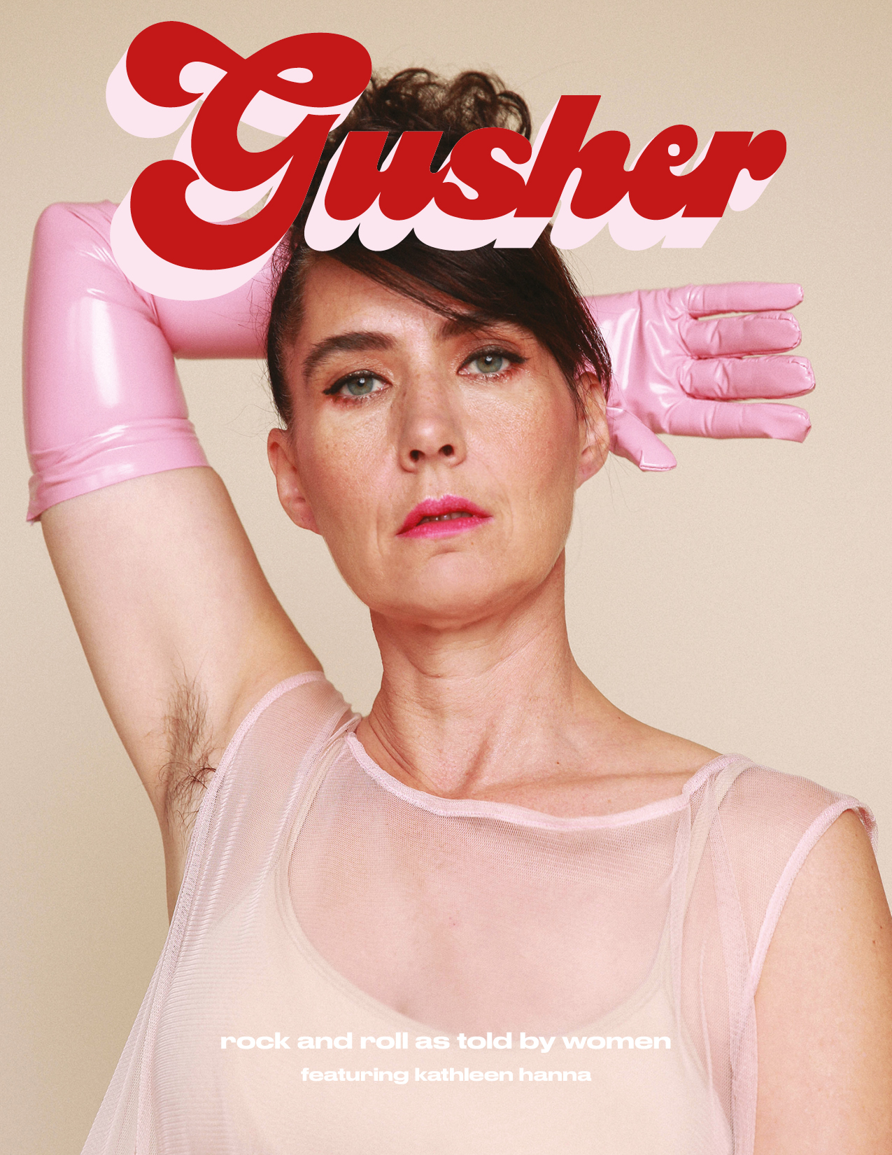  Kathleen Hanna for the cover of Gusher Magazine 