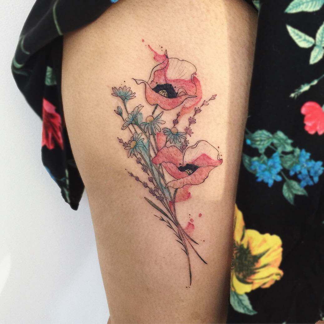 flower tattoo artist los angeles