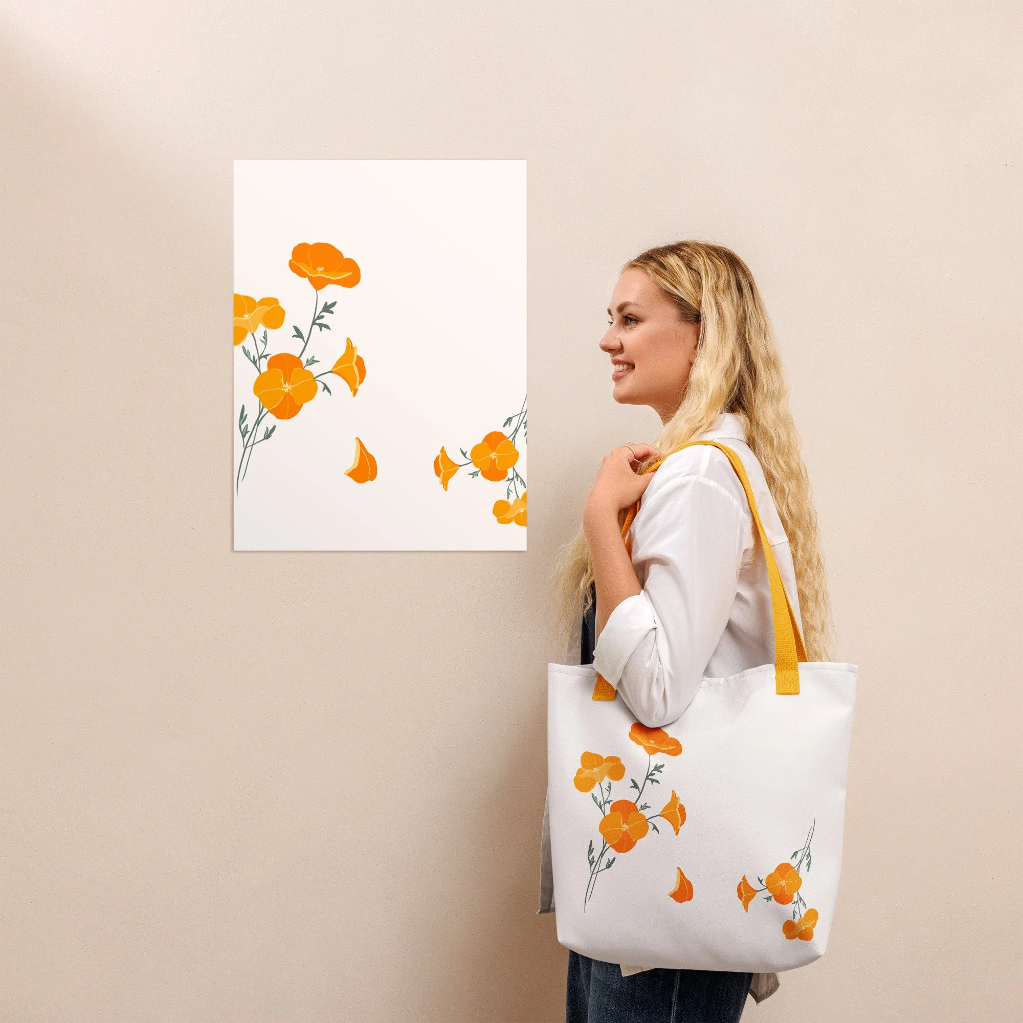 California Poppy Tote bag