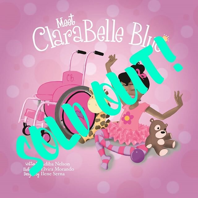 Well this is a first! 
We are COMPLETELY sold out of *English* copies of Meet ClaraBelle Blue! Kiddos in the U.S. Virgin Islands are going to be so excited! 
Keep your eyes here to find out when more books are available!