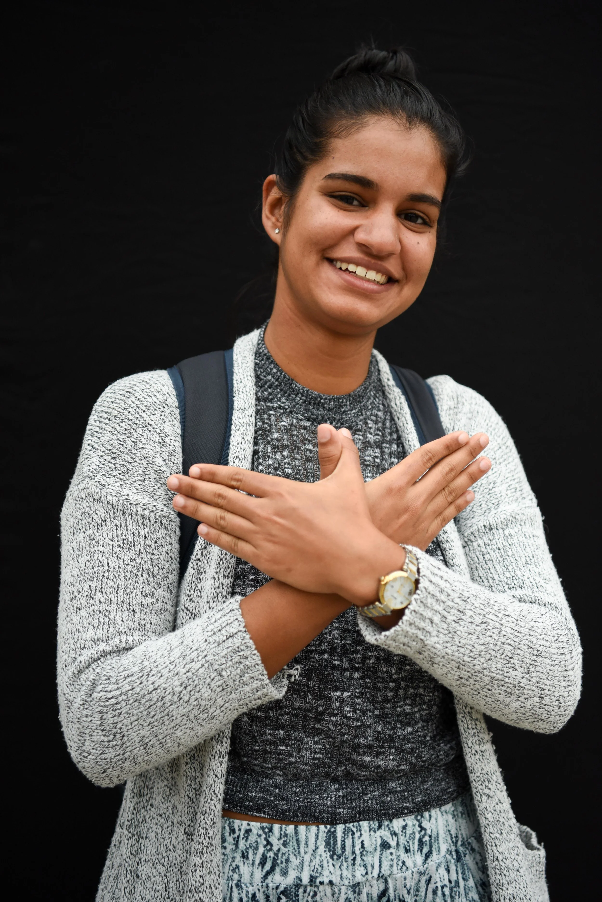 Name : Megha Budhrani, Hometown : St. Maarten, Major and Year: Hotel Administration '18, Activities : Breakfree, Hotel Ambassadors, TA for Establishment, What is the best decision you've made at Cornell? , Sitting outside when it's warm., What's on the top of your bucket list? , Streaking across the Arts Quad., Blurb : Eat whole grains because you break them down slower.