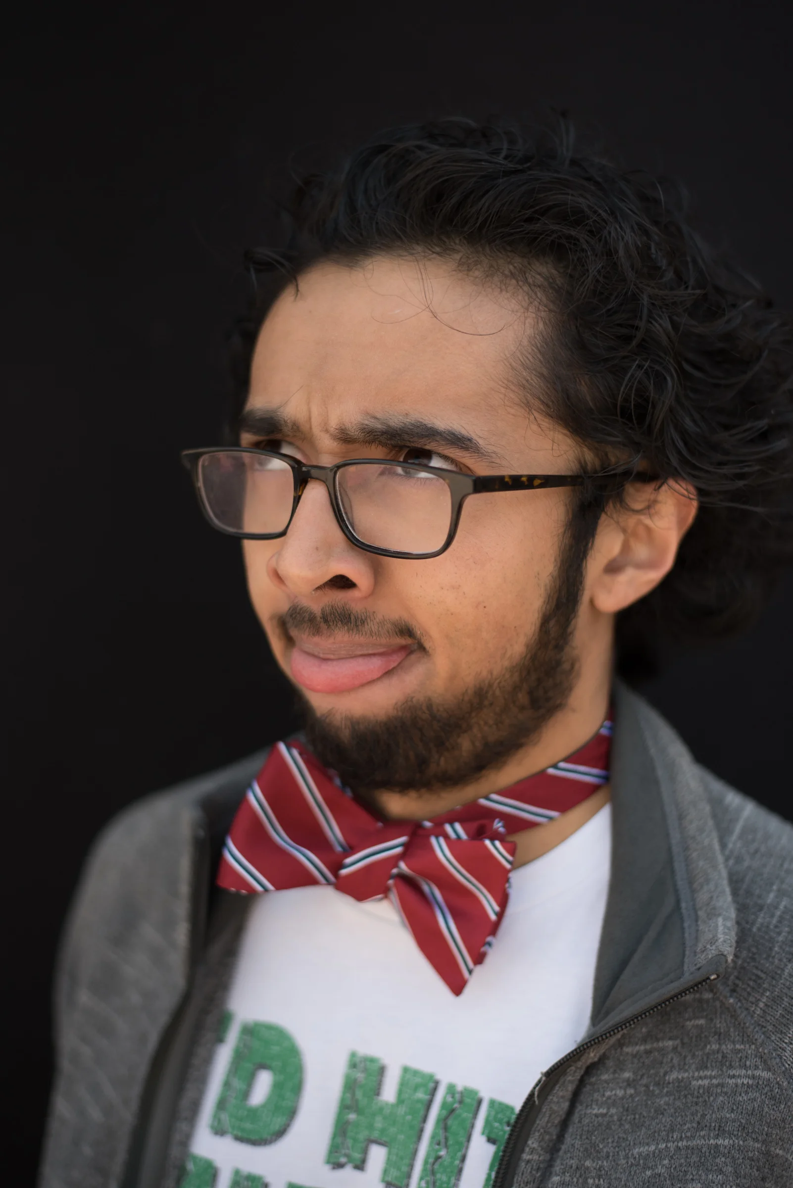 Name : Fraz Lugay, Hometown : Lagrangeville, NY, M ajor and Year : Biology '19, Activities: Cornell Glee Club, Outdoor Odyssey, COE, What is the best decision you've made at Cornell? , Auditioning for Glee Club, What's on the top of your bucket list? , Go to a hockey game., Blurb : I brought the bowtie specifically for this picture.