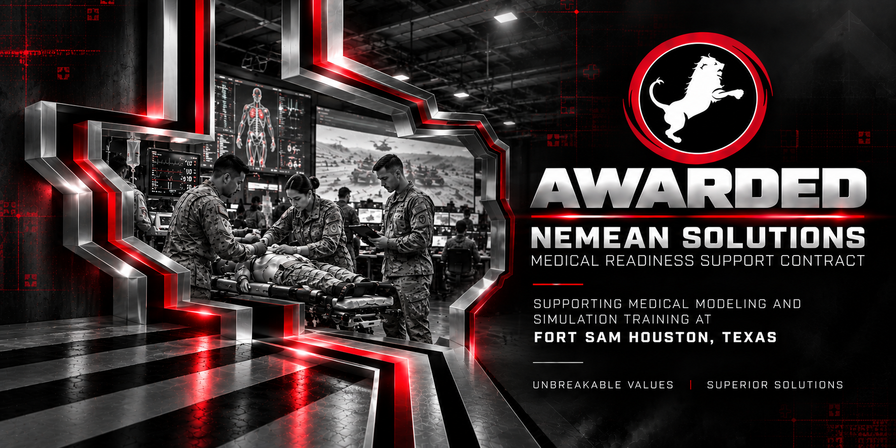 Nemean Solutions Awarded U.S. Army MTC Simulation/Stimulation Training Support Task Order