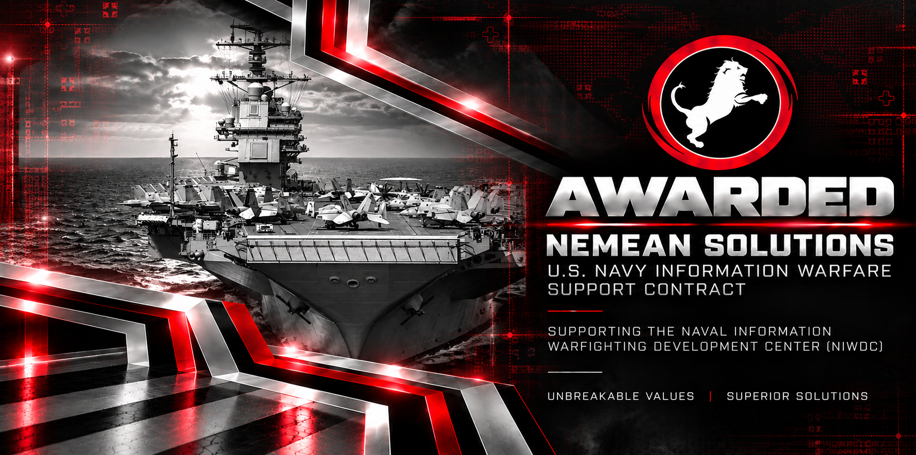 Nemean Solutions Awarded U.S. Navy Information Warfare Support Contract Supporting the Naval Information Warfighting Development Center (NIWDC)