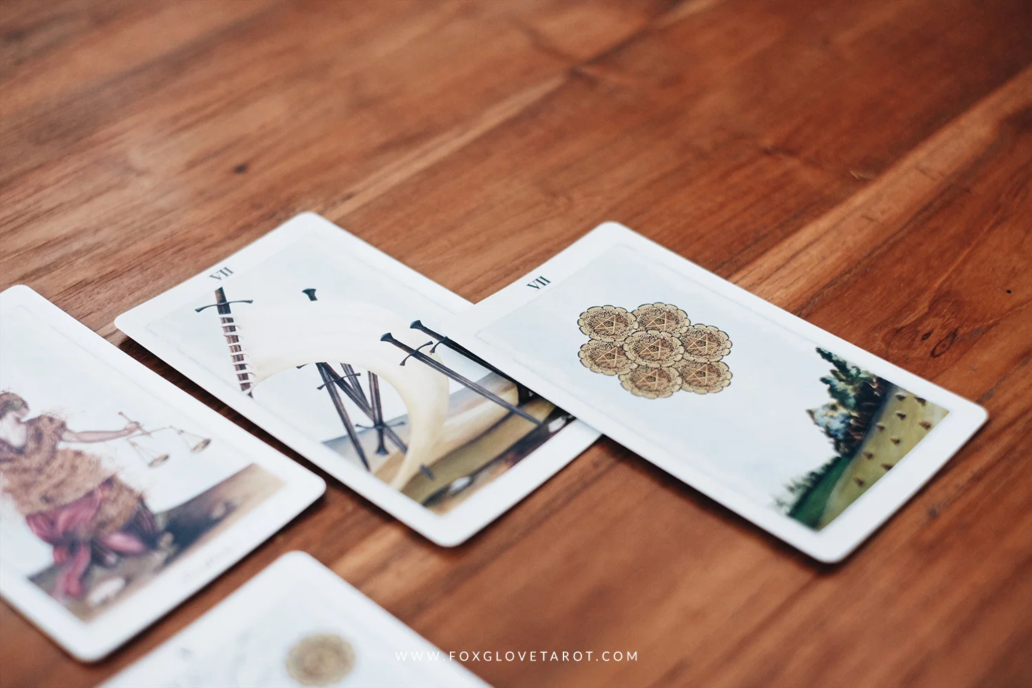 New Moon in Scorpio Tarot Spread - Seven of Swords Pentacles.jpg