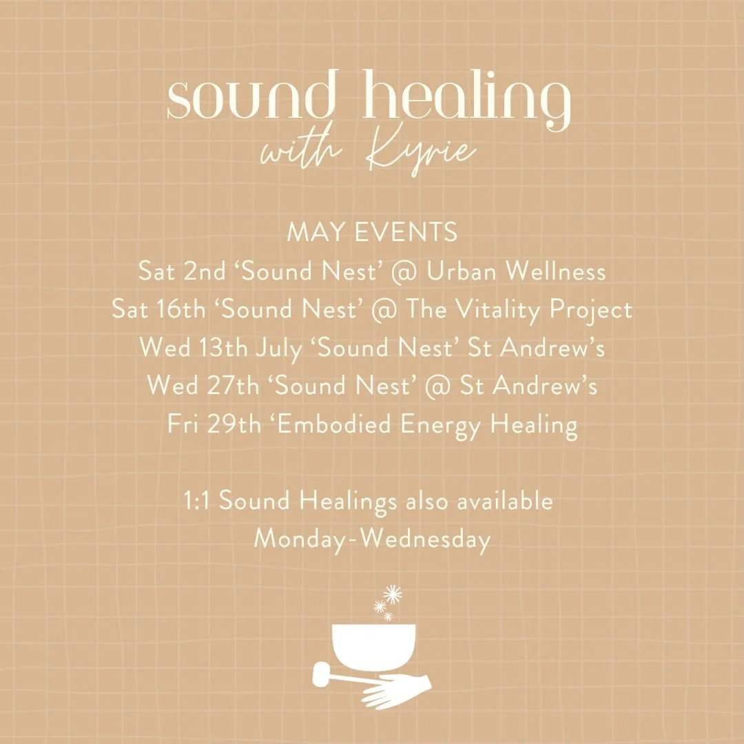May is the Month of Mindfulness - Why not lean into this practice by joining one of my Sound Healing events this May - including my very first Sound Nest at @thevitalityprojectaus 🤍

Over the last 10 years, I&rsquo;ve been creating spaces of support