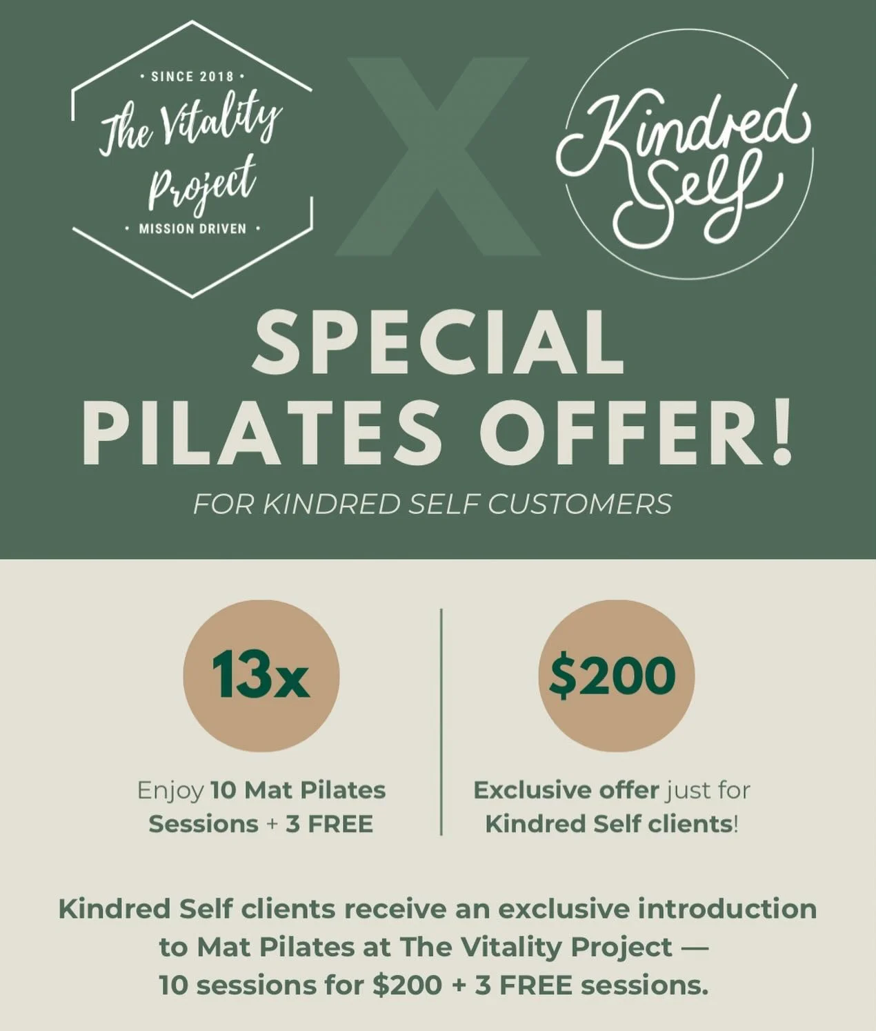 I&rsquo;m so excited to be collaborating with @thevitalityprojectaus , where I&rsquo;ll be hosting a &lsquo;Sound Nest&rsquo; on 16th May at 4:30pm.

To celebrate, we&rsquo;ve created an exclusive offer for Kindred Self clients and customers (see abo