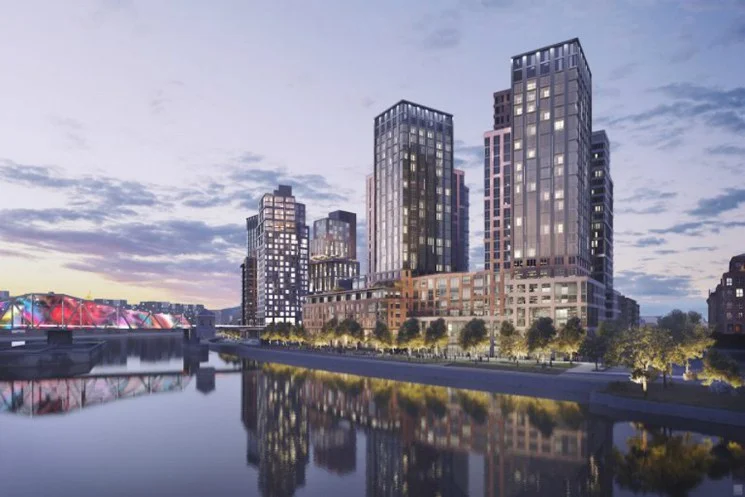 The South Bronx is next gentrification frontier. Here's a rendering of luxury apartment buildings planned by HillWest architects. 