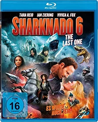 In case anyone wants wasted neuronal connections, Sharknado 6 is the last of the Sharknado franchise. The movie cover featured multiple sharks, a horse, a T-rex with tornados, fire, lightening, and a shooting spaceship. There was also time travel. #EnoughSaid