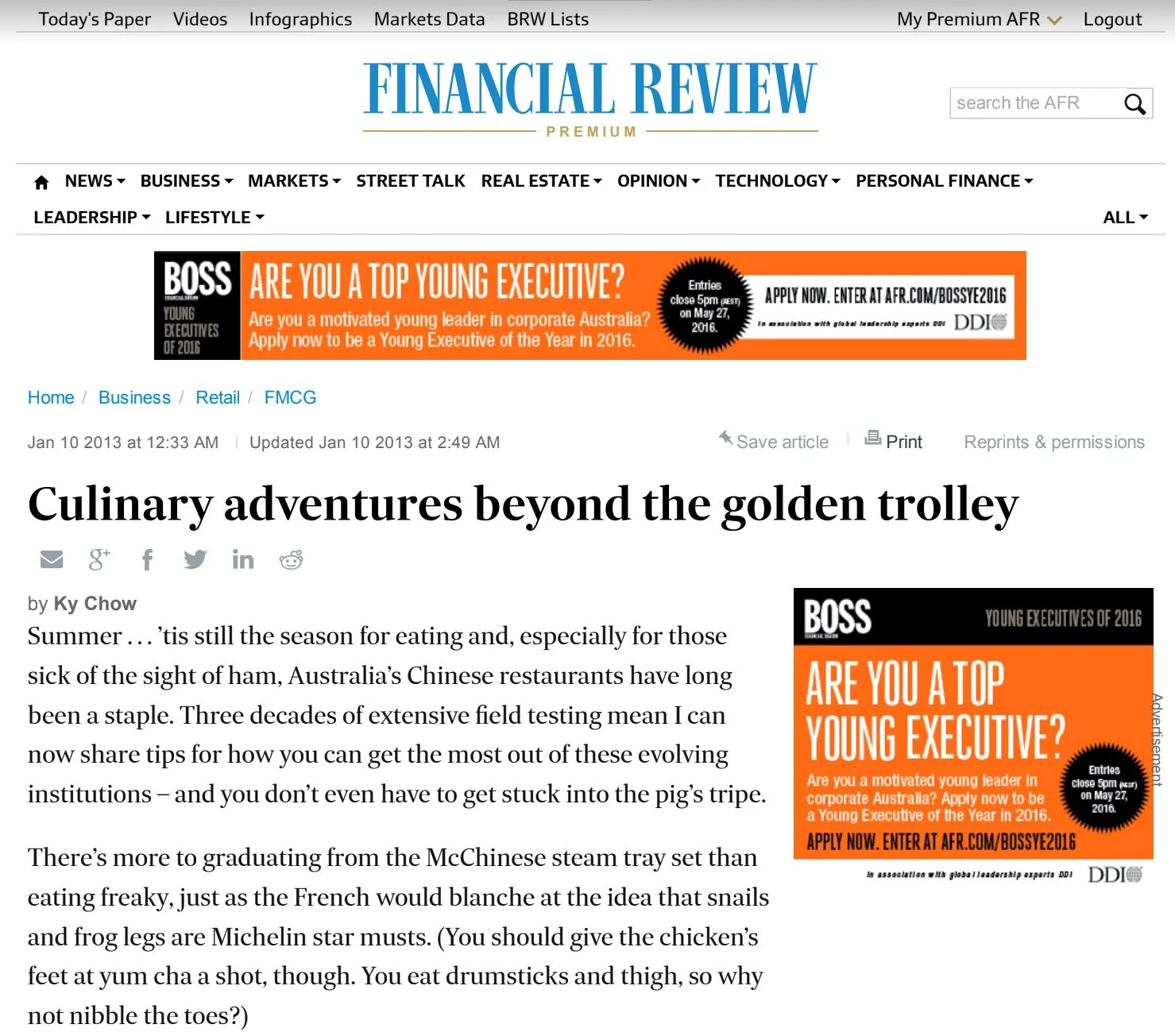 Golden trolley op ed