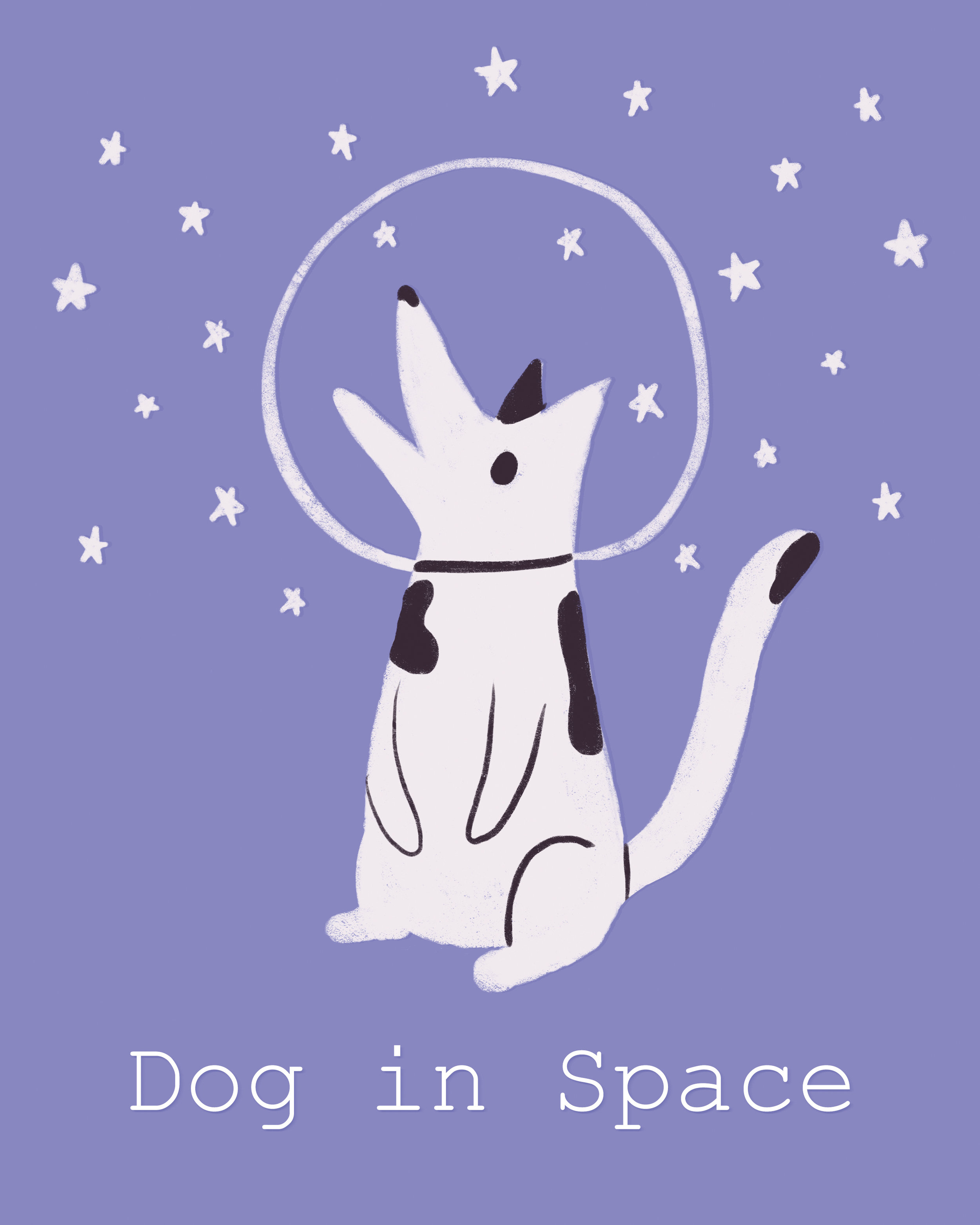 Dog in space purple 72.jpg