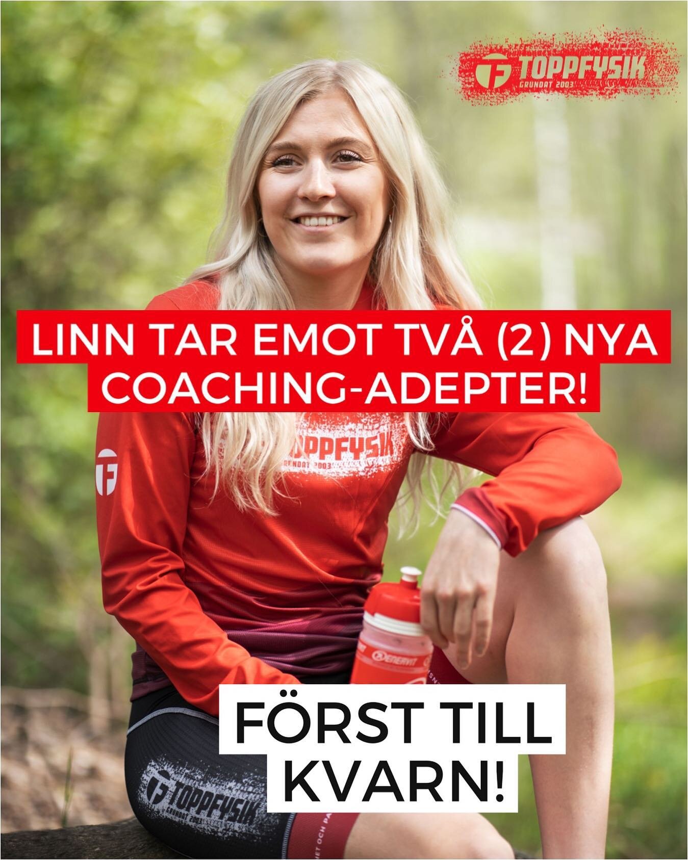 Linn har tv&aring; platser &ouml;ppna f&ouml;r Personlig Coaching! 🥳

Maila ditt intresse till info@toppfysik.nu!

#Toppfysik 
#toppfysikcoaching