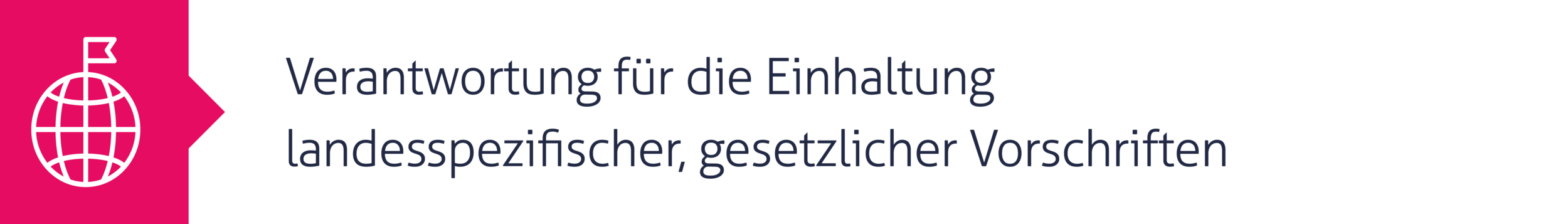 2. Verantwortung für die Einhaltung landesspezifischer, gesetzlicher Vorschriften